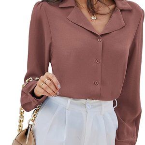 GRACE KARIN Women's Button Down Shirts Casual Long Sleeve Business Work Blouse